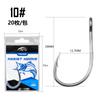 TWM Mitsubishi cuchillo ojo grande anzuelo simple titanio recubierto liso triple punción reforzado anzuelo Luya anzuelo de pesca señuelo artificial