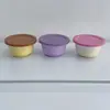 Tampa de Tigela de Sorvete de Silicone Tampa de Copo de Molho de Aço Inoxidável Transfronteiriça Tampa de Silicone para Conservar Fresco Tampa de Silicone Vedante de Silicone de Grau Alimentício
