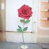Casamento Flor de Espuma Rosa Enrolada PE Grande Arranjo de Cena Flor Guia do Caminho do Casamento Decoração de Fundo de Janela Conjunto