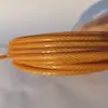 Guia para Gato e Cachorro com Alça de Algodão, Fio de Aço Revestido com Borracha, Guia Espessa Anti-Mordida para Cachorro, Guia Retrátil Personalizada de Fábrica
