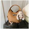 Bolsas de Mano Simples y Versátiles de Otoño e Invierno Nuevas Transfronterizas Bolso Tote Pequeño Nuevo 2025 Bolso Cubo de Gran Capacidad Bolso de Viaje