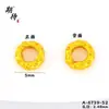 Atacado de Contas Espaçadoras Marteladas Banhadas a Ouro para Pingentes DIY, Cor Duradoura, Anéis Espaçadores Espirais para Pulseiras, Anéis Corrediços e Acessórios