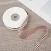 En Stock Cinta de Encaje Pied de Poule Lazo Accesorios para Ropa Pasador Adorno para el Cabello Decoración Capullo de Burbuja Cinta de Red