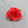 Fabricantes de cabezas de flor de rosa artificial decoración de boda para el hogar artificial con alambre de hierro cabeza de flor de rosa grande simulación de flor flor falsa fotografía
