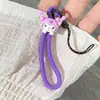 Lanyard Corto para Teléfono con Diseño Creativo Lindo de Dibujos Animados, Llavero de Memoria USB, Correa Antiperdida para Teléfono, Correa de Anillo para Dedo
