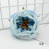 Flor de Austin Flor Artificial Borde Tostado Flor de Seda Fondo de Boda de Gama Alta Fila de Flores Decoración Floral Suave DIY