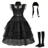 Miércoles conjunto de collar de corona para niños Adams cos vestido negro una generación de accesorios tamaño
