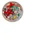 Acessórios de Nail Art Conjunto Misto Strass Redondo Plano Grande e Pequeno Lantejoulas Show Influenciador Maquiagem Palco Decorações de Natal