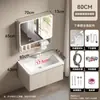 Gabinetes de Baño Combinados de Aleación de Aluminio Tipo Panal Lavabo Integrado de Cerámica Inodoro Lavabo de Forma Redonda con Arco Lavabo