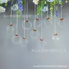 Accesorios de boda decoración de escenario salón de bodas lámpara de araña redonda de acrílico con encaje de 10 brazos lámpara decorativa lámpara de diseño romántico