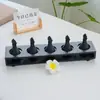 Botella de Perfume, Recipiente para Aceites Esenciales, Cuenco para Aceites Esenciales, Botella de Aceite Esencial con Forma de Hoja, Bandeja de Madera, Herramientas de Masaje para Spa, para Uso en Salones de Belleza