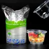 Tigelas Descartáveis Atacado Tigelas Redondas de Plástico Tigelas para Sopa Marmitas Marmitas com Tampa Louças para Casamento Embalagem Completa para Uso Doméstico