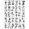 Tatuagem totem nova pequena e fresca, tatuagem criativa de personalidade, sexy, para cobrir cicatriz, atacado