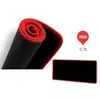 Borda travada mousepad preto grande escritório mousepad de borracha natural jogo mesa escorregadia pad uma geração