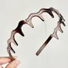 Diadema de Dientes Estilo Coreano para Mujer, Versátil para Lavarse la Cara, Pinza para el Cabello de Moda, Diadema de Gafas en Forma de U