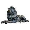 Escultura Hengbao León de Cobre Estilo Europeo Adorno de León de Cobre con Base León de Cobre Fundido Fabricante Hebei
