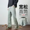Roupas Populares Masculinas / Jeans Reto Solto Retro Americano de Primavera e Outono, Emagrecedor e Adequado para Todos os Tipos de Corpo, Calça Longa