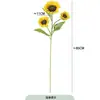 Flores de Gérbera Artificial Gérbera Africana Girassol Falso Gérbera Flores Decorativas para Casa Arranjo de Flores para Sala de Estar
