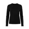 Blusa Base Térmica de Armazenamento de Calor Infravermelho Distante Ultrafina para Mulheres, Gola Redonda, Manga Longa, Corte Justo, Amigável à Pele, Antibacteriana, Quente para Outono/Inverno