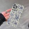 Capa de Celular iPhone 16 Estilo Chinês Retrô Ilustração Floral Capa com Furo Preciso 17 Pro Max 14 Capa Protetora Anti-Queda