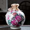 Fabricante de Jingdezhen 2,50 kg botella de vino vacía de cerámica petaca tarro sellado para vino espumoso doméstico tarro de almacenamiento de vino de alta calidad