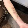 Pegatinas de Tatuaje de Flor Dopamina Nuevas Transfronterizas Impermeables Larga Duración Gama Alta Pequeñas Frescas Simples Pegatinas de Tatuaje