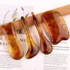 Palo de Masaje Facial Lifting, Cepillo Meridian, Herramienta de Belleza para Puntos de Acupuntura de Pies, Bolígrafo de Acupresión, Tabla Raspadora de Masaje para la Salud de Resina