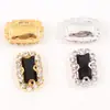Atacado do Fabricante Fundo de Cobre Corrente de Garra Longa Fivela de Garra de Cristal Acessórios de Diamante Fivela de Diamante de Vidro Roupas Véu Joias de Casamento