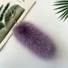 Colgante de imitación de piel de zorro accesorios para bolsos accesorios de felpa cola de zorro de imitación llavero de coche colgante en stock