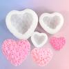 Día de San Valentín Amor Flor Hortensia Pastel de Mousse Molde de Azúcar Plegado Patrón Tejido Amor Vela de Aromaterapia Molde de Silicona