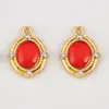 Colar Pingente Acessórios Liga Oval Gema Incrustada Estilo Simples Versátil Moda Materiais de Decoração para Roupas DIY