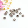 Contas Redondas Rosqueadas com Preservação de Cor de Ouro 14K Contas Pequenas Douradas DIY Pulseira Colar Acessórios de Joalheria com Miçangas Contas Soltas
