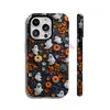 Diseño otoñal de estilo retro con hojas de arce y calabazas, funda para teléfono 18 Pro Max con temática de manzanas, funda protectora iPhone 17 Halloween