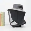 Sombrero Anti-Mosquitos para Pesca para Hombres, Protección Solar para Mujeres, Máscara Anti-Insectos para Montañismo al Aire Libre, Cubierta para la Cabeza Anti-Abejas, Sombrero de Sol para Pesca Nocturna de Verano