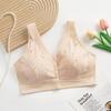 Nuevo Sujetador Gladier Hebilla Frontal Ropa Interior para Mujeres de Mediana Edad Chaleco de Algodón Suave Sujetador para Mujeres de Mediana Edad Talla Grande Sin Aros