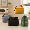 Bolsa Térmica de Folha de Alumínio Espessa, Grande Capacidade, Bolsa de Almoço Portátil de Alta Qualidade, Bolsa Térmica à Prova de Óleo, Bolsa de Almoço Estilo Japonês