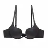Lencería Sexy Europea y Americana Transfronteriza Vestido con Espalda Descubierta en Forma de U Vestido de Novia Lencería Invisible Espalda Hermosa Sujetador Push-Up para Pecho Pequeño Bralette