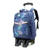 Mochilas con Ruedas Transfronterizas al por Mayor para Estudiantes de Primaria Niños y Niñas de Tercero a Sexto Grado, Ligeras de Arrastre y Espalda, Desmontables y de Doble Uso