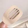Pinza Elegante para el Cabello de Mujer, Versátil y sin Marcas Pinza Frosted en la Parte Posterior de la Cabeza, Pinza de Tiburón Rectangular Accesorio para el Cabello sin Esquinas