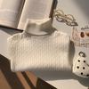 Suéter Grueso de Cuello Alto Cálido para Niños, Prendas de Punto para Niñas Mayores, Camiseta Interior Base para Bebés