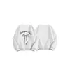 Sudadera Redonda con Estampado de Lazo Transfronterizo para Mujer Otoño e Invierno Nuevo Estilo Moda Simple Holgada de Terciopelo Sudadera de Estudiante