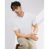 2025 Nueva Camiseta de Hombre Verano Fresca Tejida Manga Corta Camisa POLO Corte Delgado Casual de Negocios Manga Corta Blanca