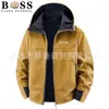 Diretamente do fabricante, jaqueta masculina com capuz para atividades ao ar livre, casaco tático de fleece para primavera e outono, jaqueta soft shell à prova de vento