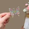 Grampo de Cabelo Borboleta com Strass Móvel Super Fada Infantil Clip de Cabeça Voador Fofo Clip Lateral Clip para Franja Quebrada