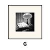 Fotografía en blanco y negro pintura decorativa sala de estar comedor comedor retro combinación Jiugongge pintura colgante nicho arte mural