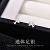 Brincos de Prata Esterlina s999 Estilo Coreano Série Cruz Stud para Homens Tendência Estilo Coreano Moderno Versátil Doces Frescos Brincos para Mulheres Dropshipping