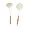 Espátula de Silicona de Dos Colores para el Hogar, Espátula de Cocina Resistente a Altas Temperaturas, Cuchara, Colador, Sartén Antiadherente, Juego Completo de Utensilios de Cocina, Grado Alimenticio