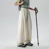 Pantalones Casuales de Pierna Ancha Rectos Sueltos para Mujer Shenlaishi Jk2026 Primavera y Otoño Unisex Versátiles Pantalones de Pareja