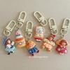 Lindo llavero colgante de la serie de juegos de comida para niñas, accesorios colgantes para mochila de caricatura para estudiantes, accesorios, regalo para novias