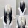 Peruca Rabo de Lobo Gradiente Cabeça de Raia Cabelo Curto Masculino Cos Estilo Japonês Cabeça de Samurai Nicho Natural Artificial Estilo Completo de Cabeça